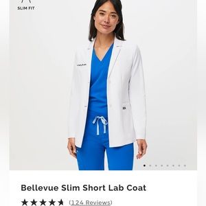 Figs Bellevue slim lab coat